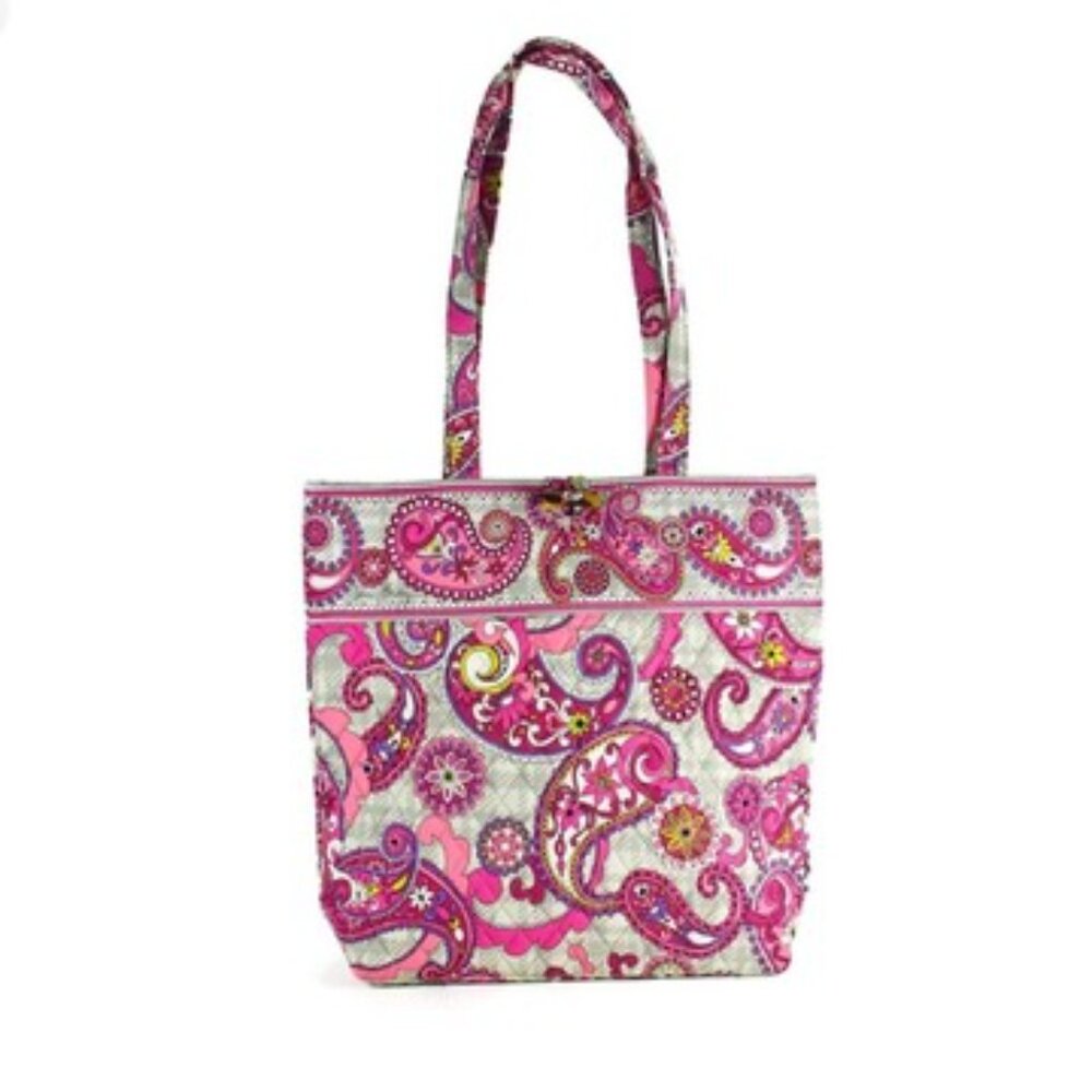 NWOT Vera Bradley Pink Paisley Quilted Tote